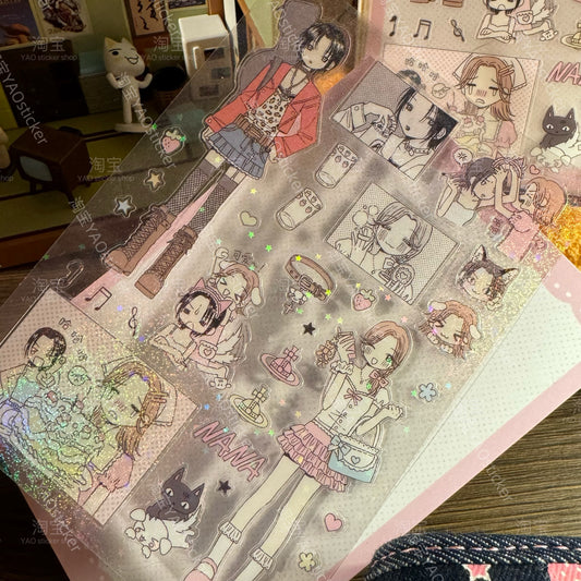 Nana manga sticker sheet