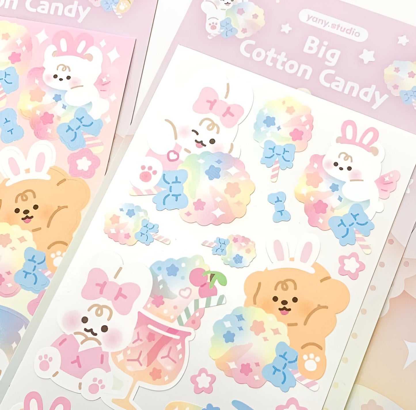 Candy floss sticker sheet