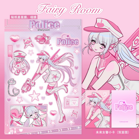 Fairy police sticker sheet