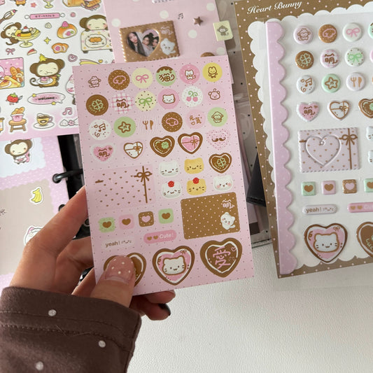 Gift wrap sticker sheet