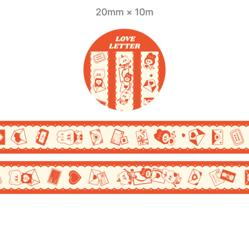Love letter washi tape