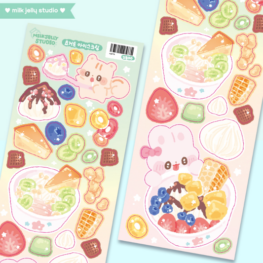 Tasty breakfast sticker sheet