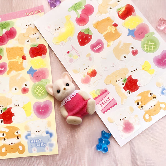 Fruit friends sticker sheet