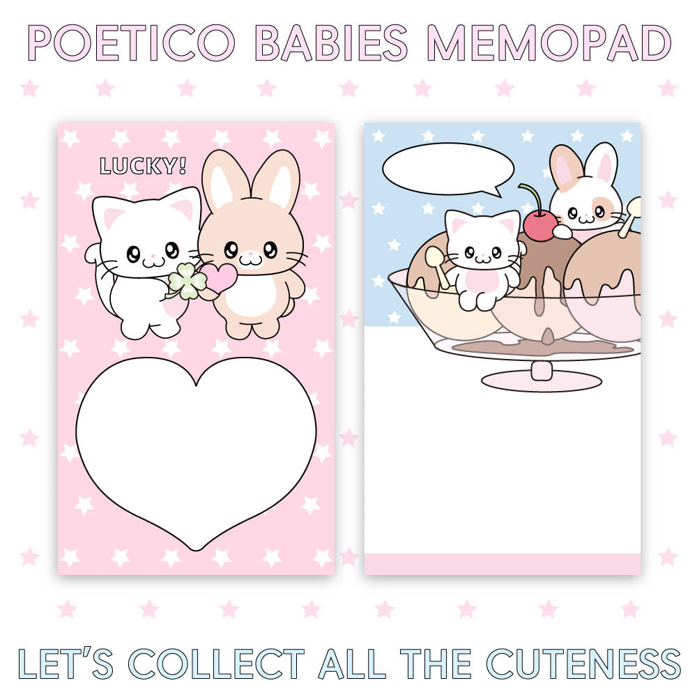 Poetico babies memo pads