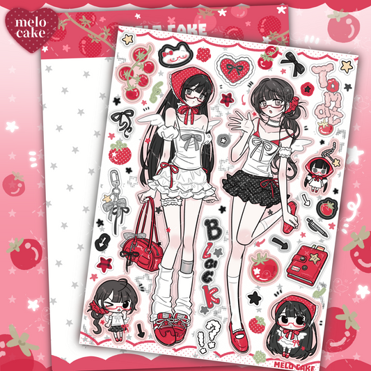 Tomato girls sticker sheet