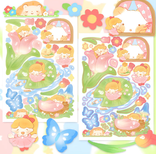 Lily pad sticker sheet