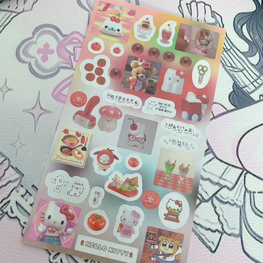 Tomato deco sticker sheet