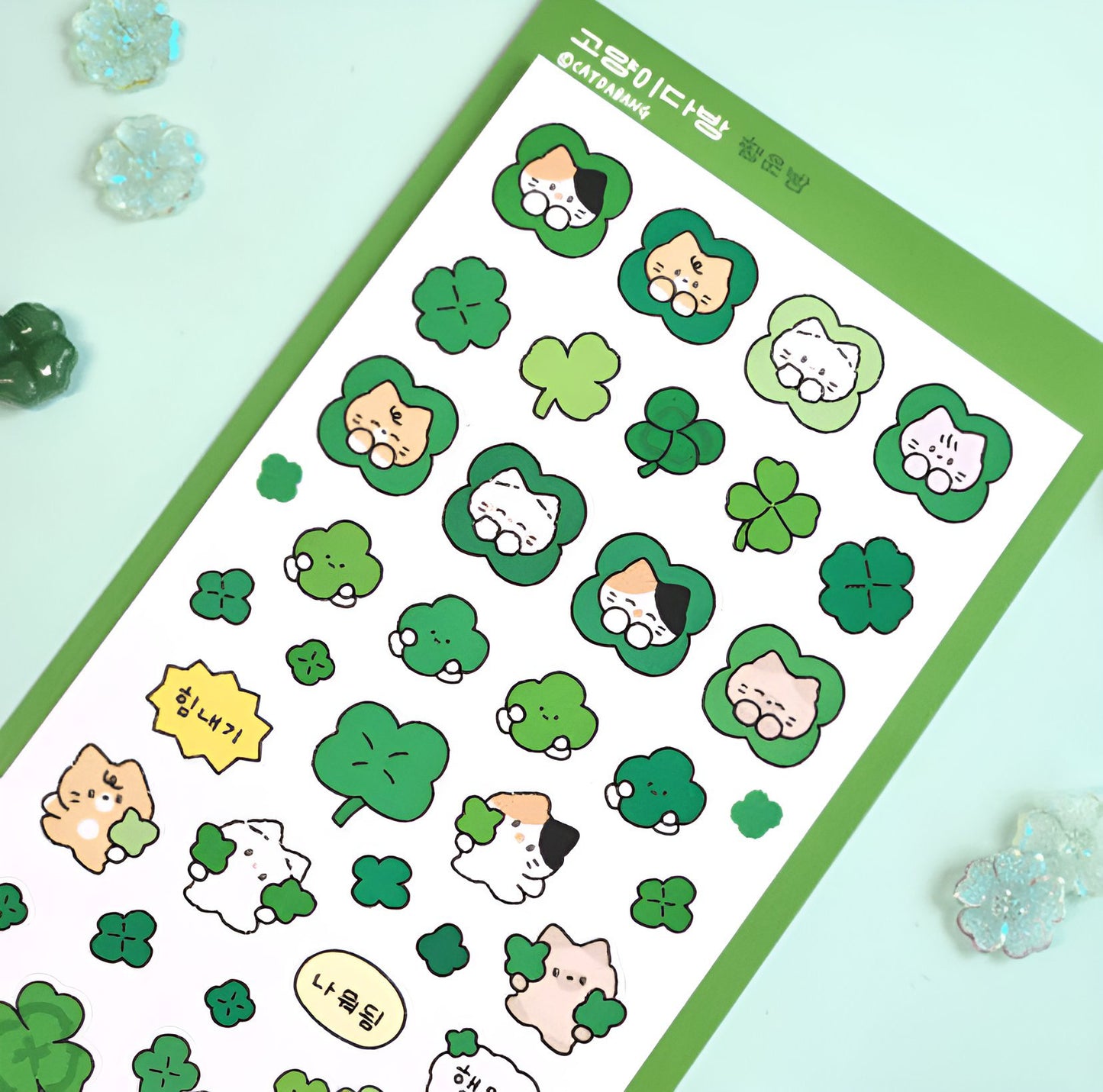 Lucky cat sticker sheet
