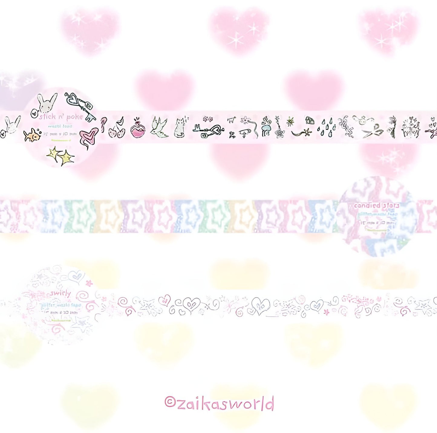 Candied star washi tape