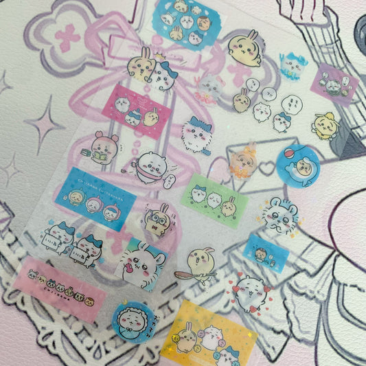 Colourful chiikawa sticker sheet