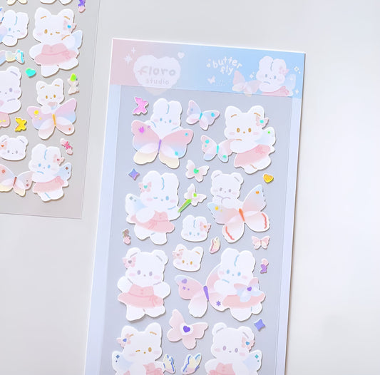 Butterfly fairy sticker sheet