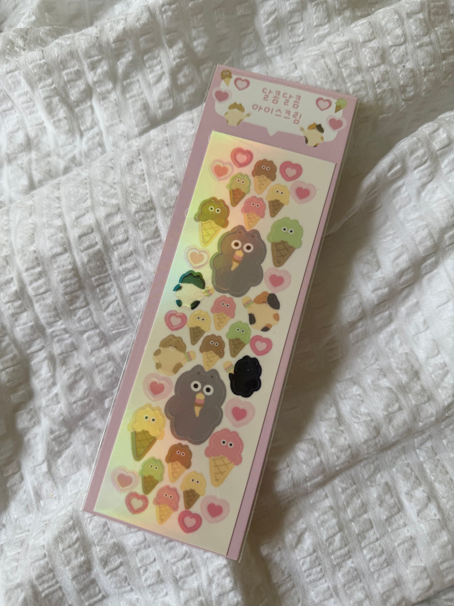 Ice cream cat sticker sheet