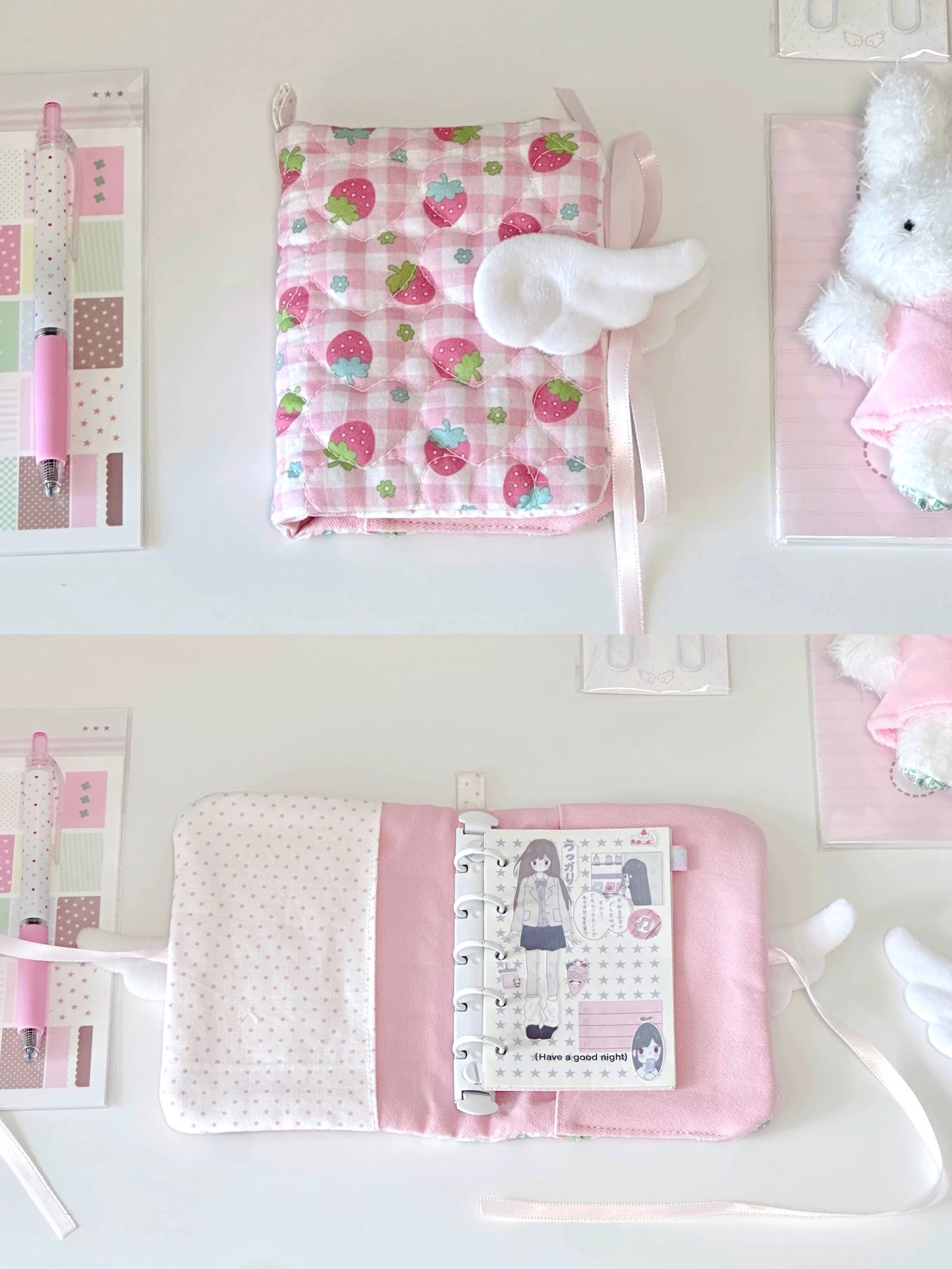 A7 strawberry angel journal