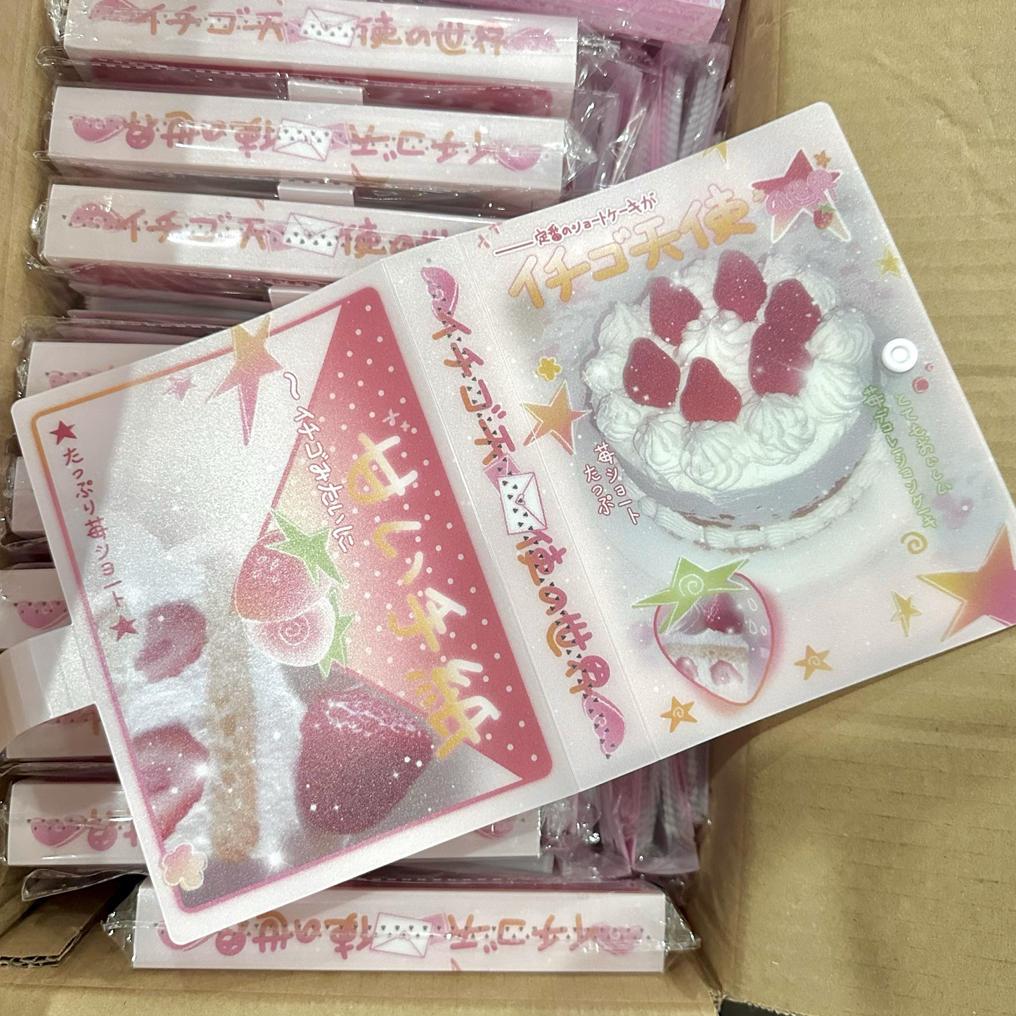 A6 strawberry cake storage book
