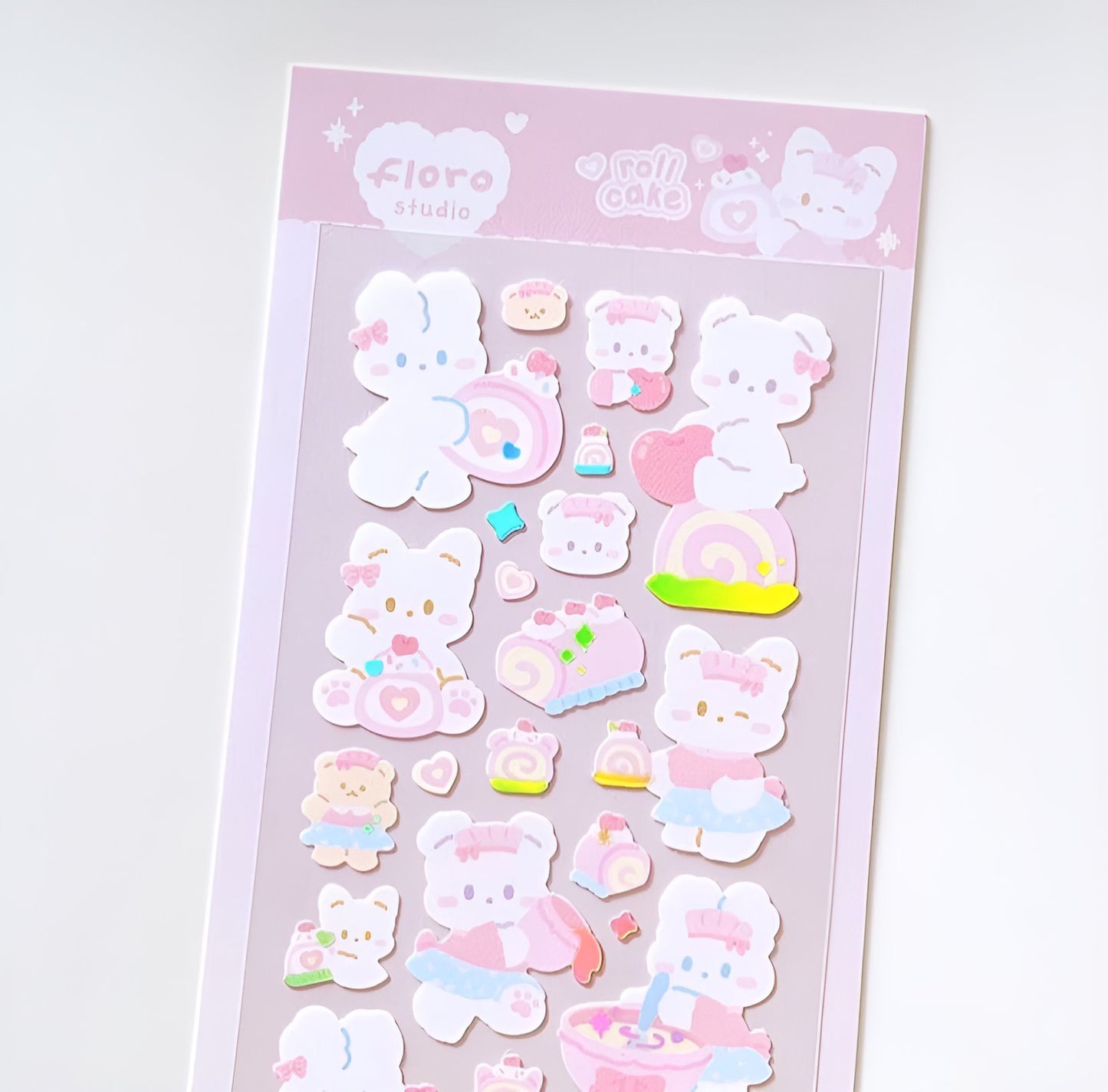 Roll cake sticker sheet