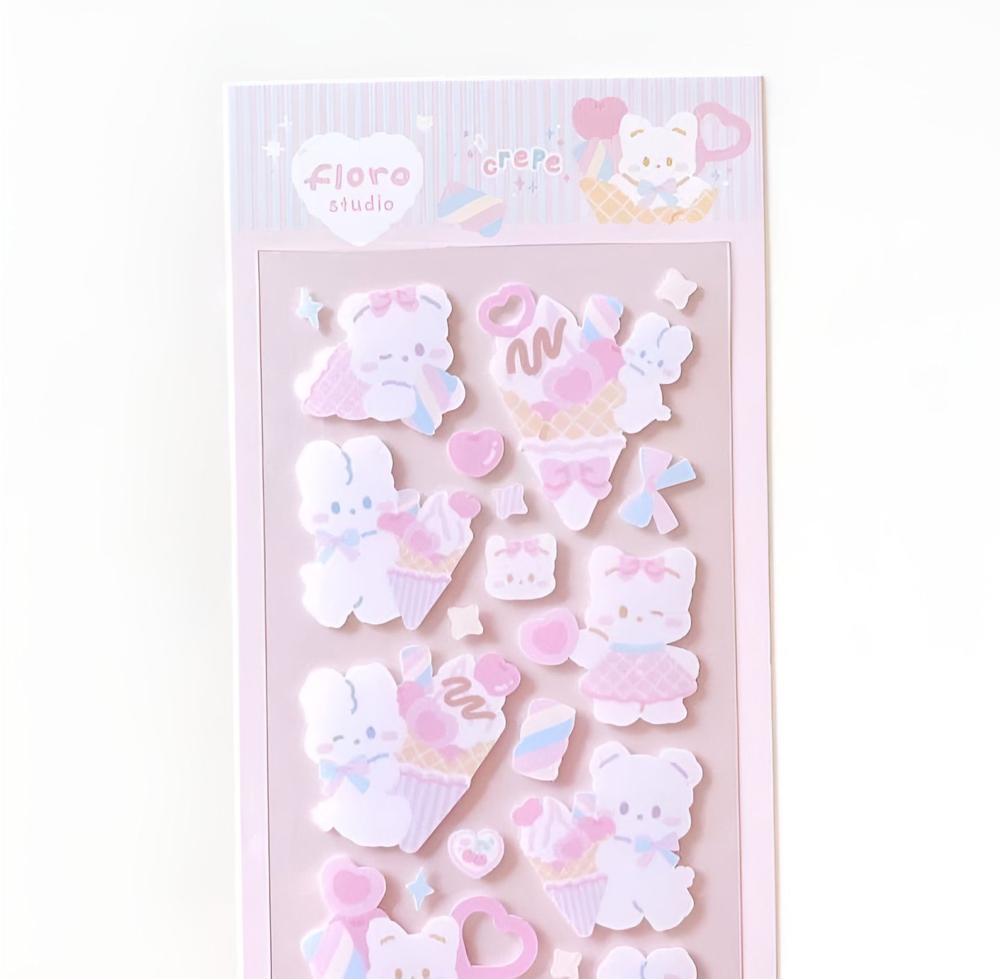 Ice cream sticker sheet