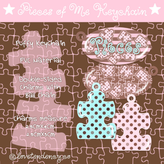 Pieces of me keychain