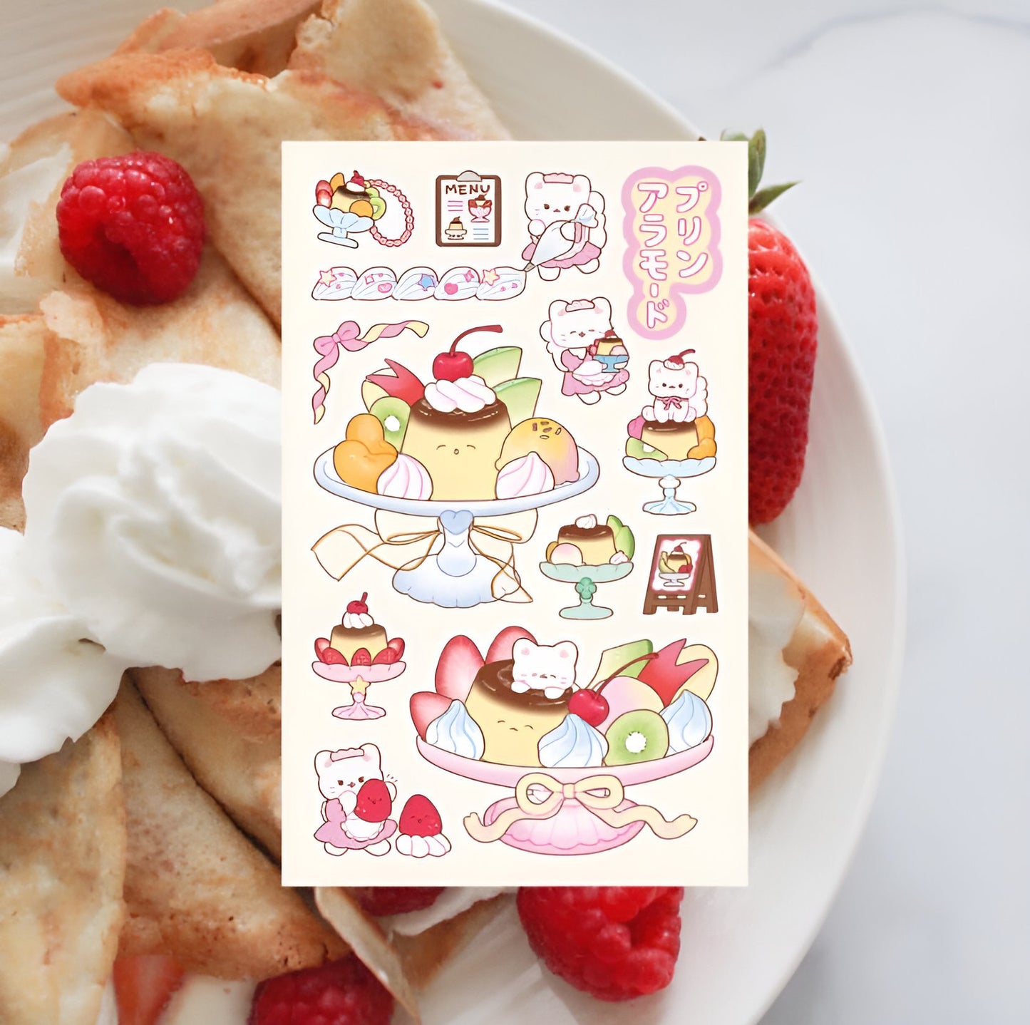 Fruit salad sticker sheet