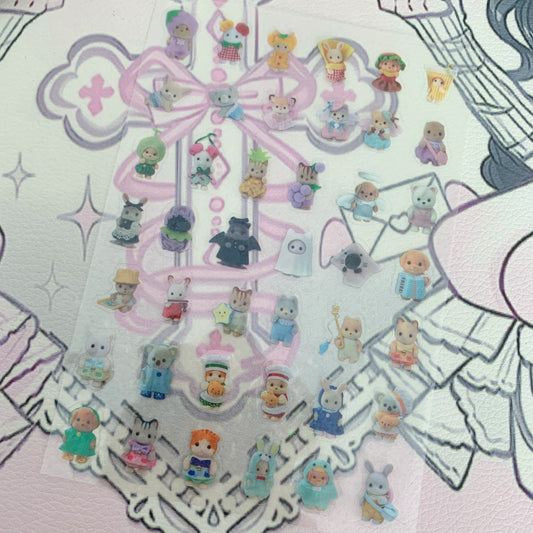 Mini sylanians sticker sheet