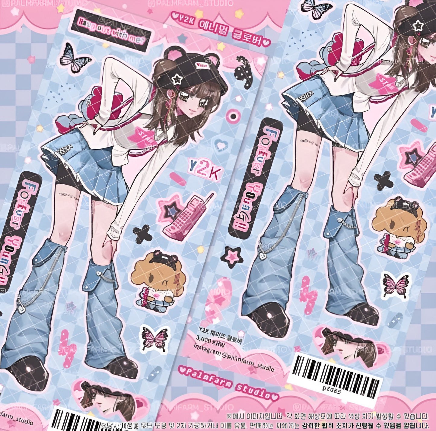 Skater girls sticker sheets