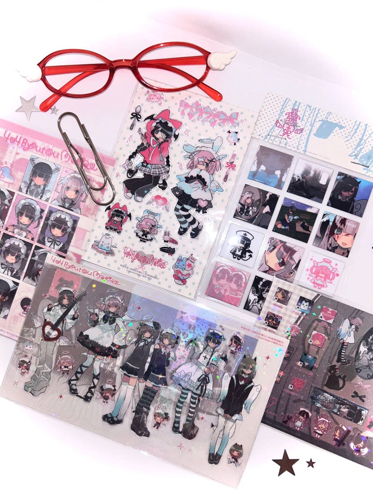 Night time beauty sticker sheets