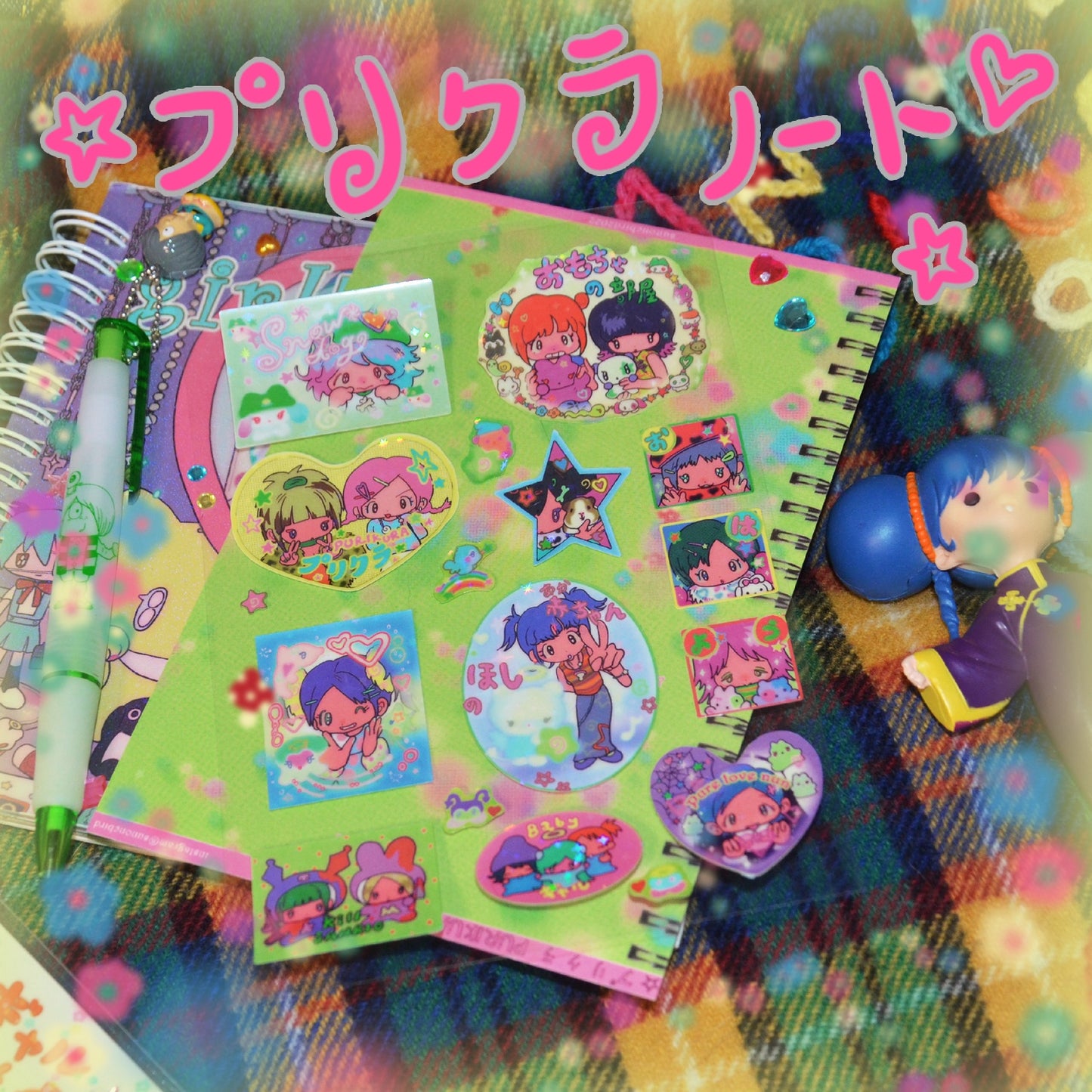 Vibrant girlys sticker sheet