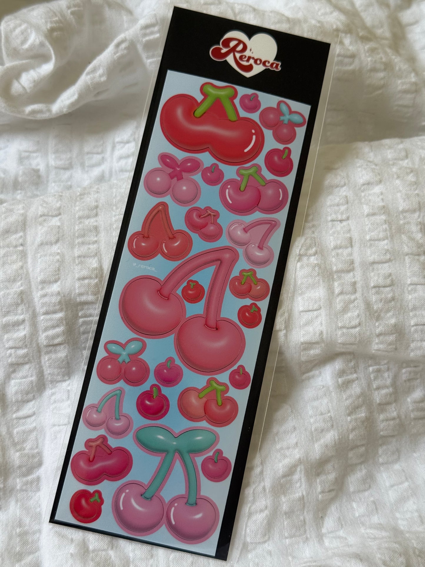 Cherry deco sticker sheet