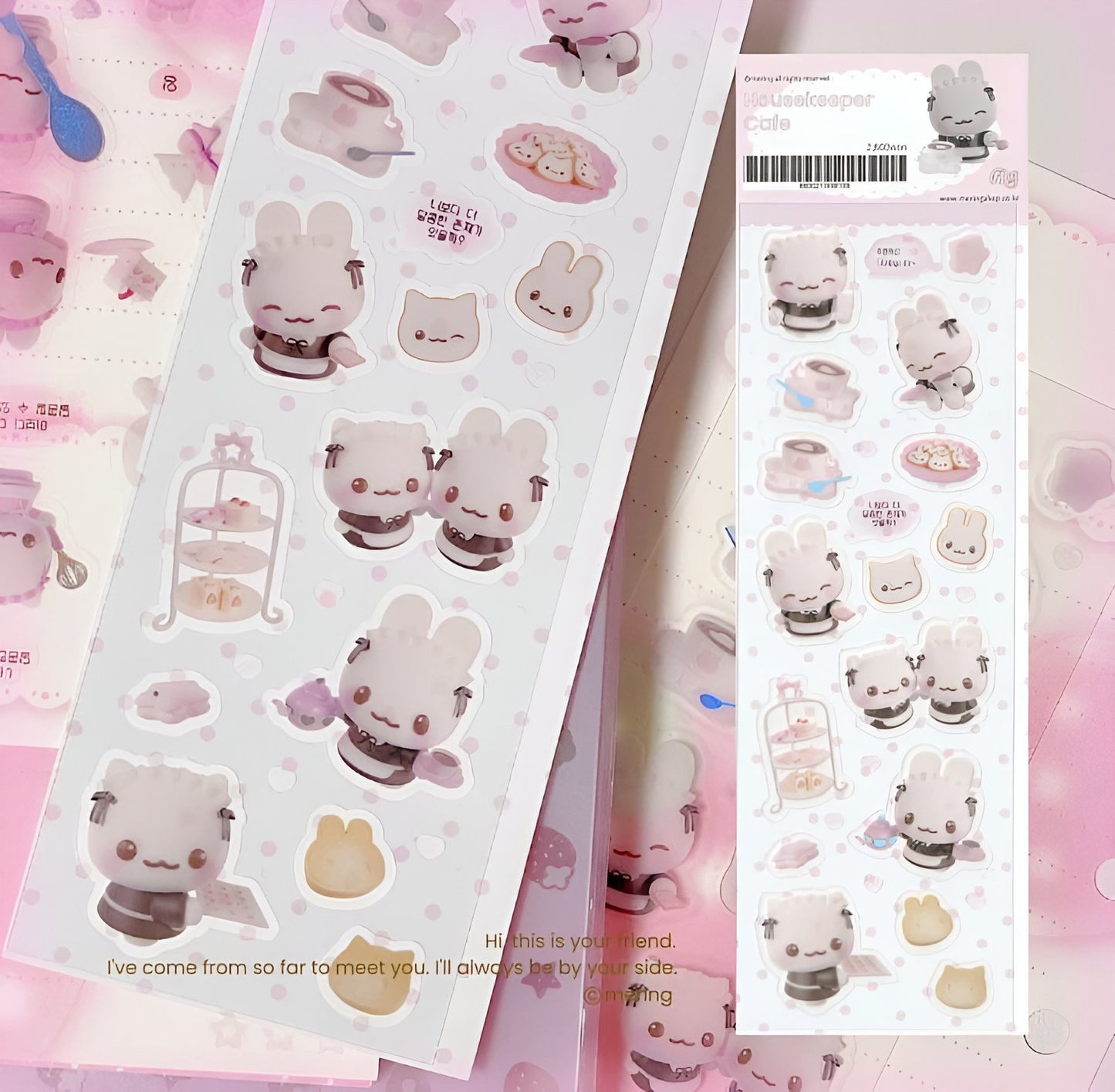 Housekeeper cafe sticker sheet