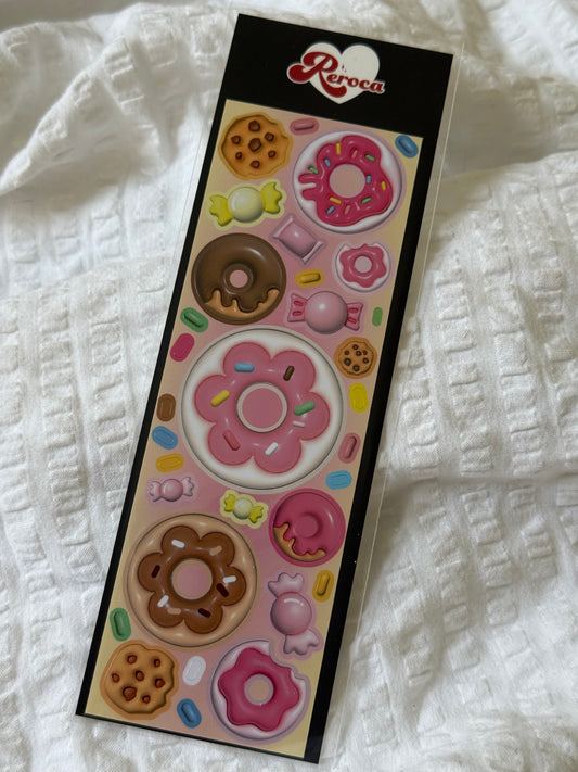 Donut deco sticker sheet