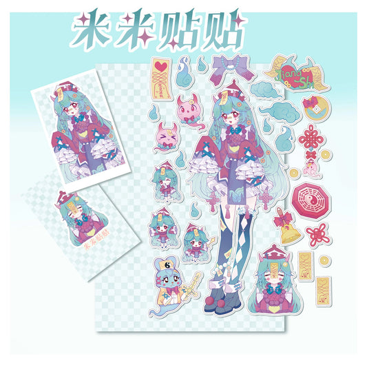 Lucky girl sticker sheet