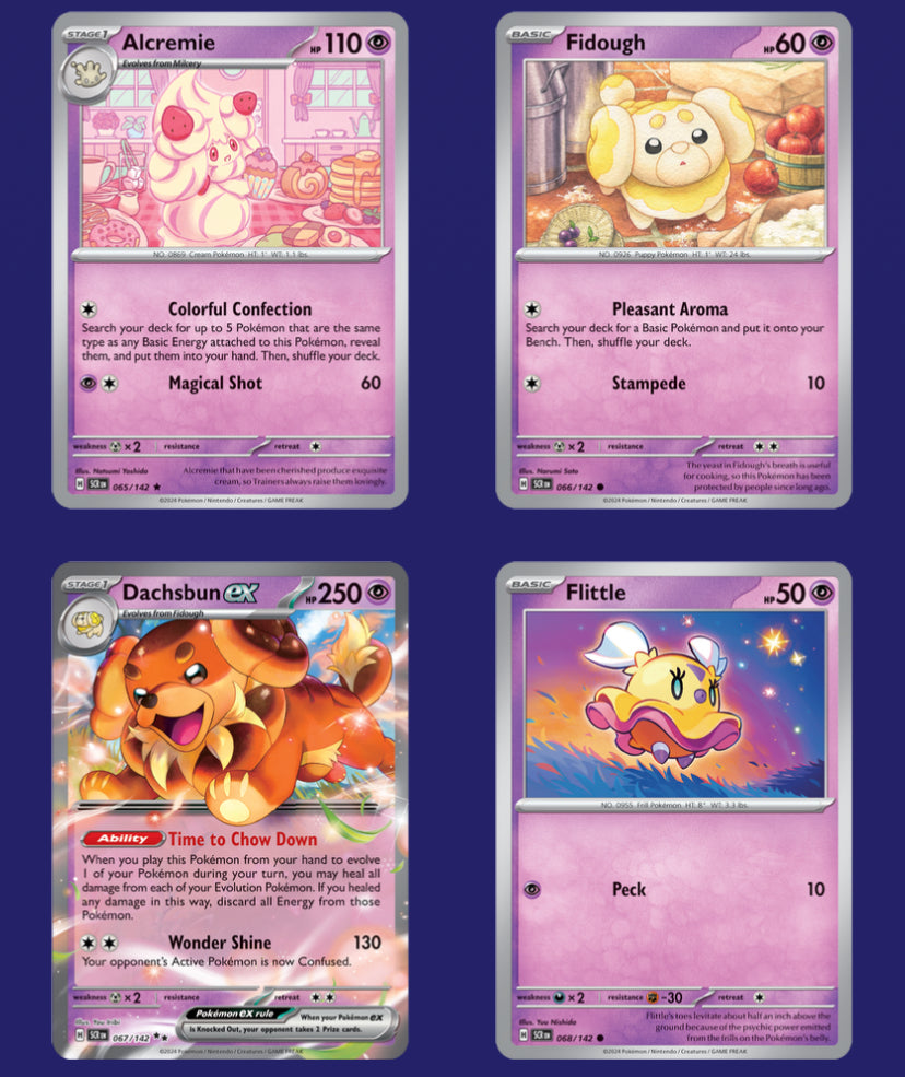 Stellar crown Pokemon trading cards