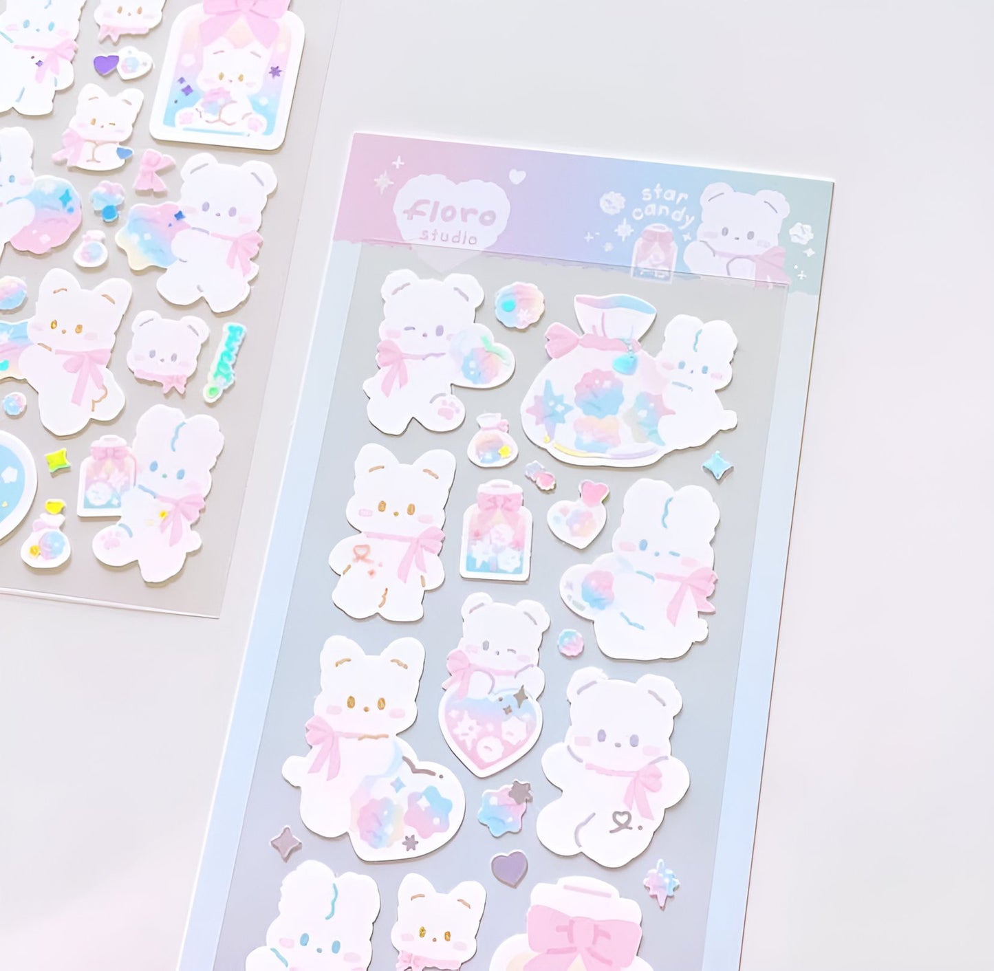 Bubble jars sticker sheet