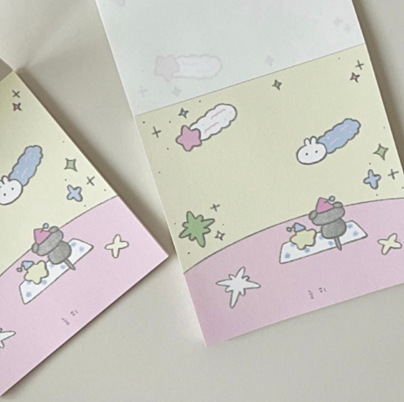 Star gazing memo pad