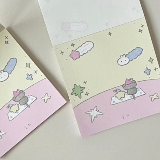 Star gazing memo pad