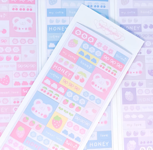 Deco blocks sticker sheets