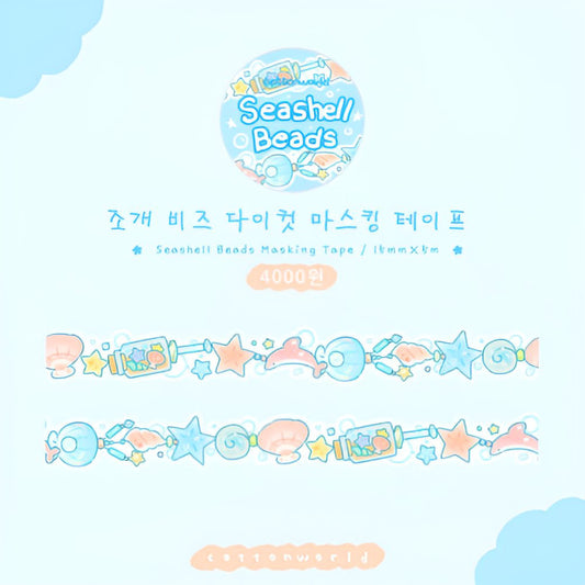 Seashell bead washi tape