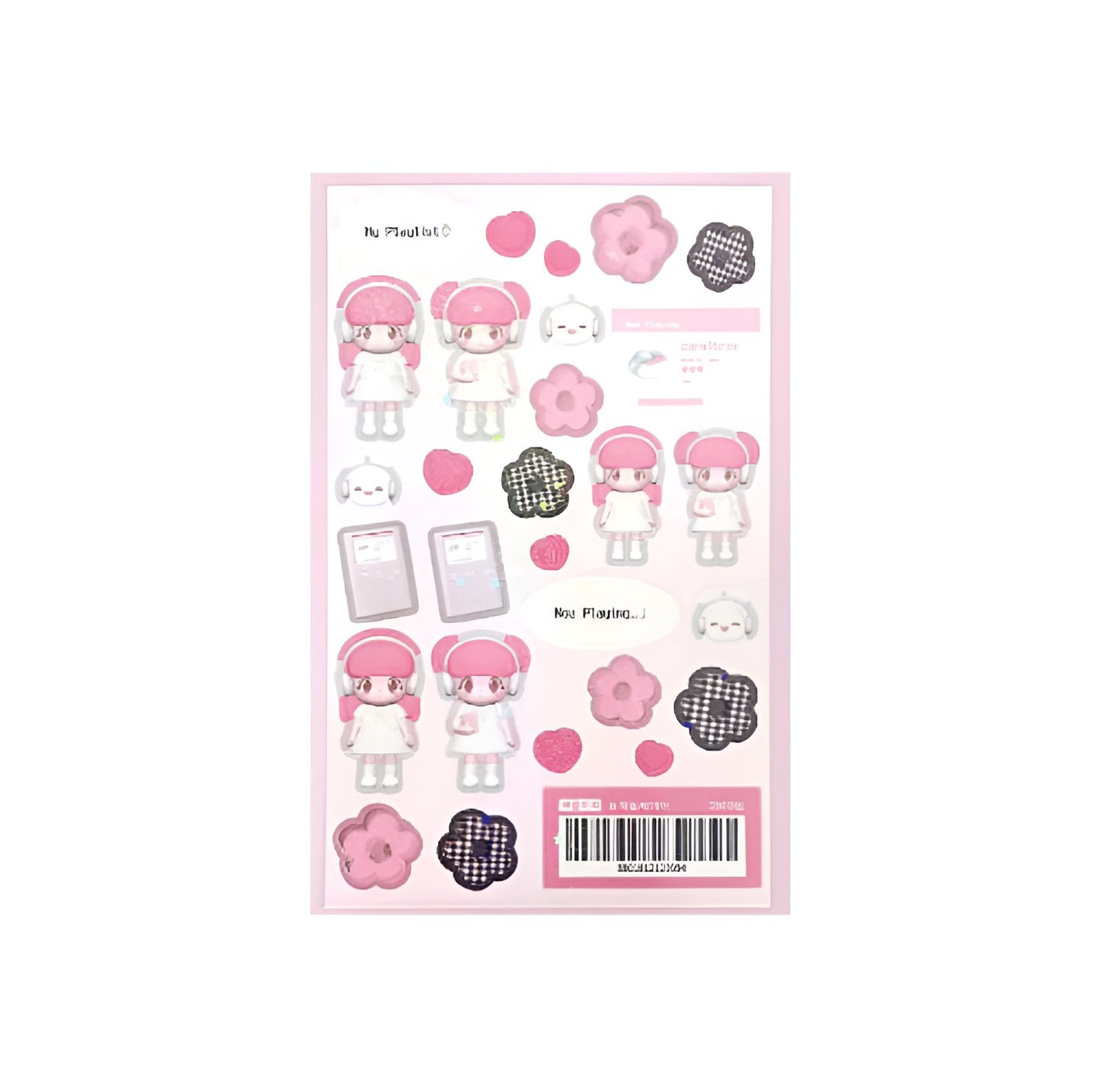 Flower girl sticker sheet