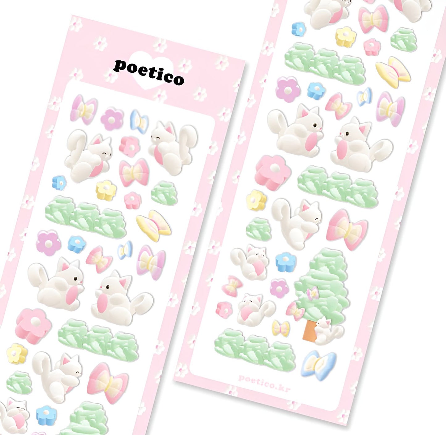 Bunnys and butterflys sticker sheet