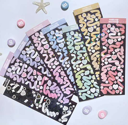 Twinkle confetti sticker sheet