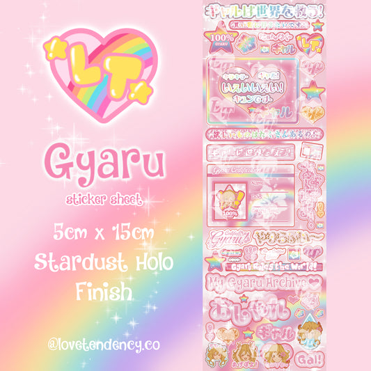 Gyaru sticker sheet