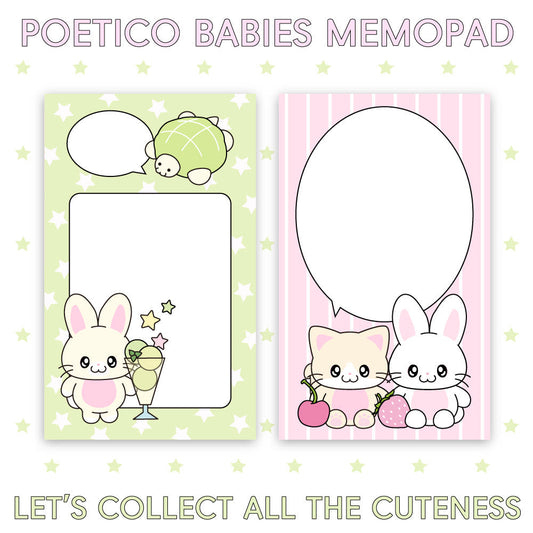 Fruit babies memo pads