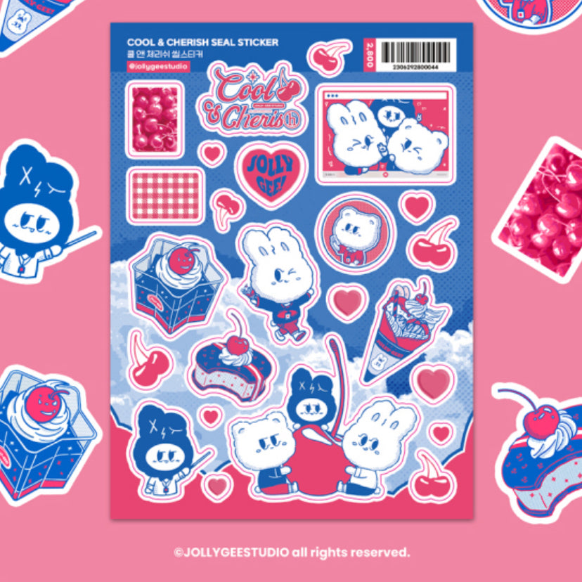 Cool and cherish sticker sheet