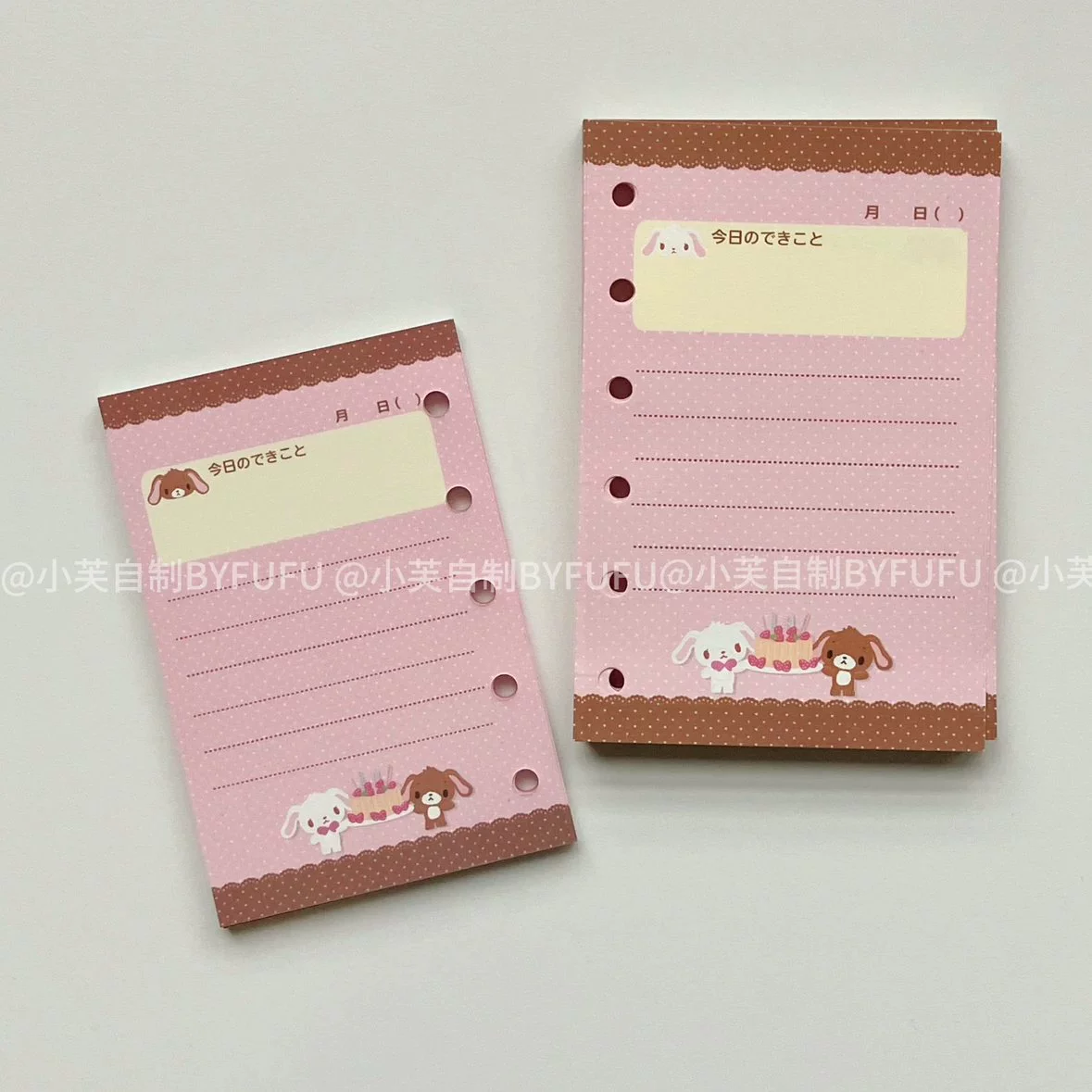 PREORDER A7 & M5 sugar bunnies journal inserts