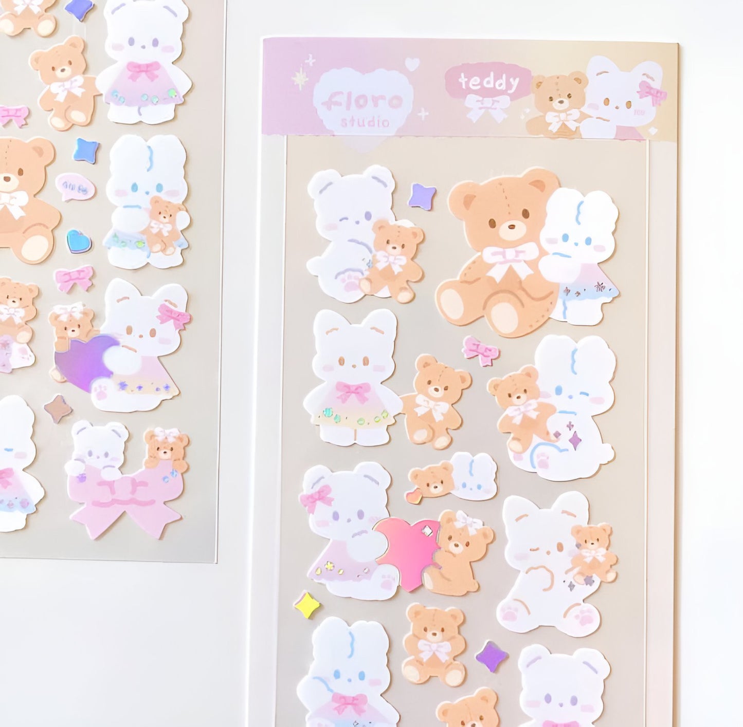 Stuffed bear sticker sheet