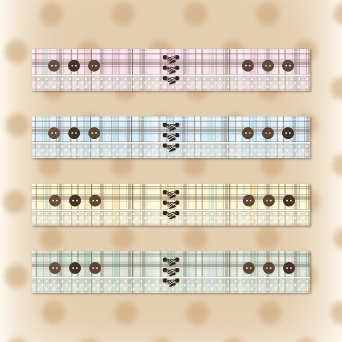 Button washi tape