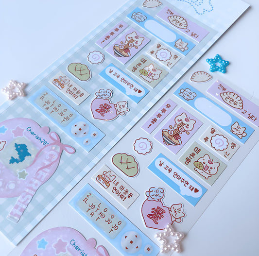 Tamagotchi sticker sheet