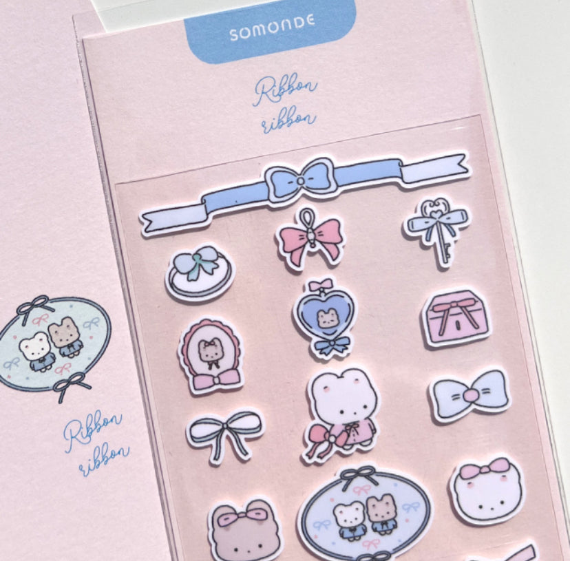 Bow gifts sticker sheet