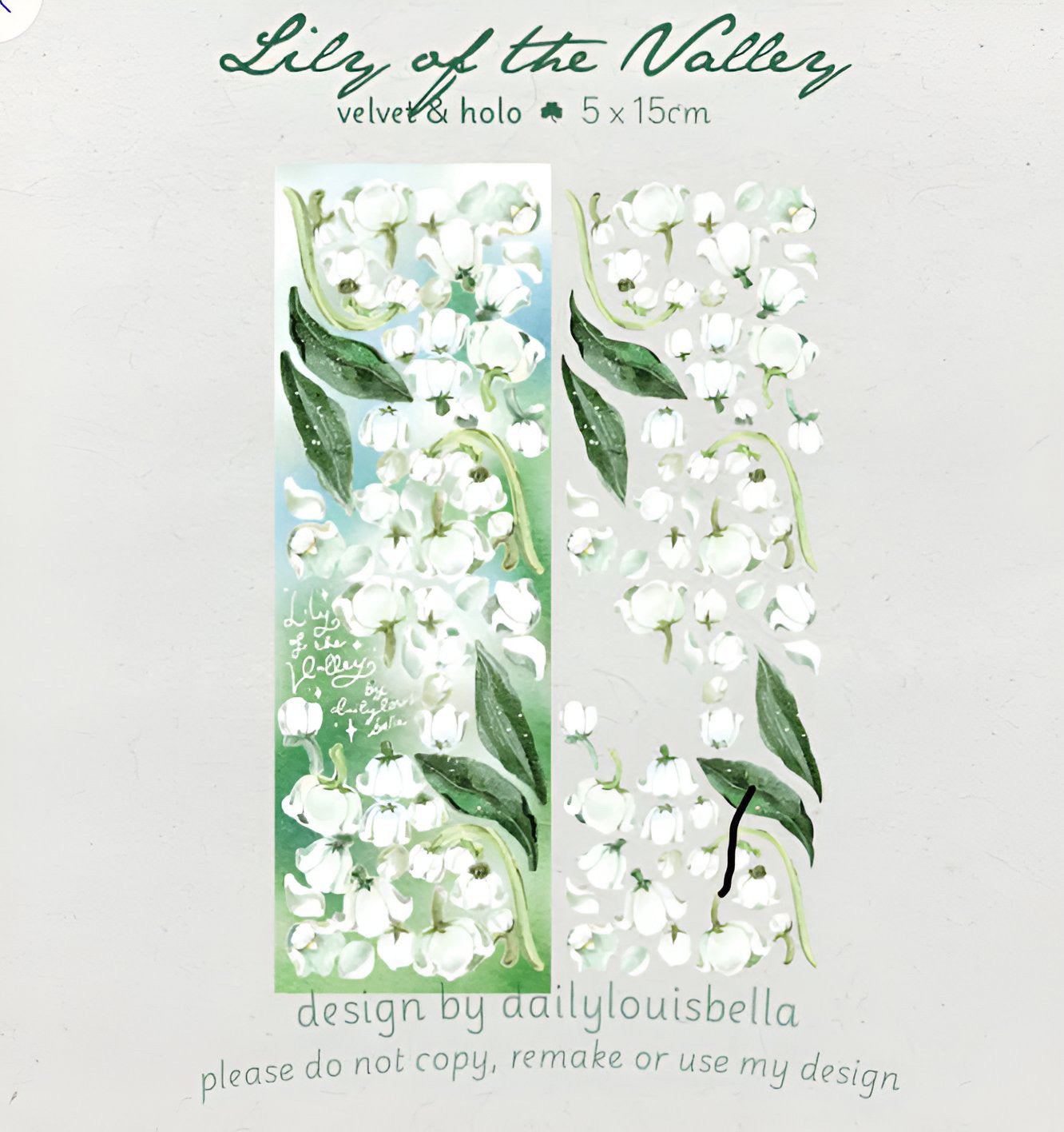 Lily of the valley sticker sheet