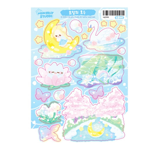 Mystic lake sticker sheet