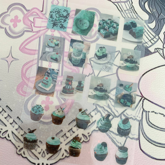Mint chocolate sticker sheet